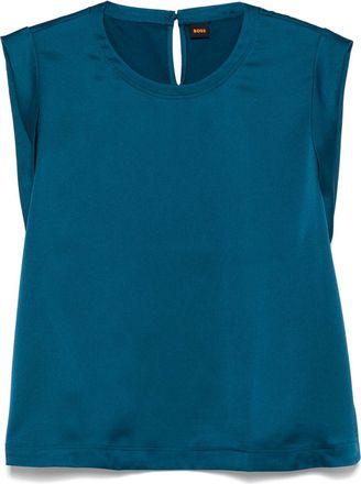 BOSS satin-effect top - Blue