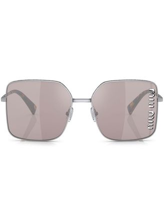 Miu Miu Eyewear Occhiali da sole con lenti a taglio laser - Argento