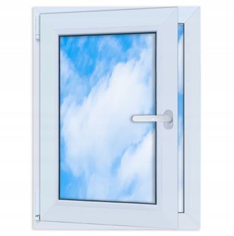 OEM Ventana De Pvc Blanca De 60x80 Mm, Nueva, De Doble Acristalamiento, Oscilobatiente, Nueva, De 600x800 Mm