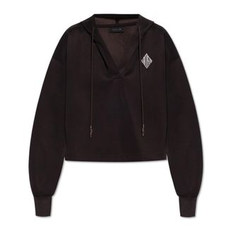 Lacoste Dames, Sweatshirts & Hoodies, Bruin, Maat: S Katoen