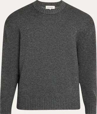 Frame Denim Mens Wool-Cashmere Crew Sweater