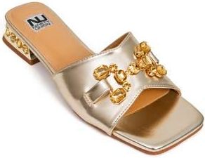Ninety Union Charm Crystal Embellished Sandal in Gold at Nordstrom Rack, Size 12