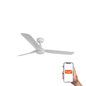 Netlighting Punt 130cm Smart Ceiling Fan White