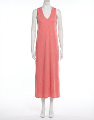 Z Supply Coastline Midi Dress In Sun Set Pink
