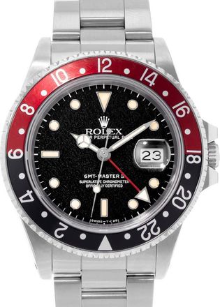 Rolex Pre-owned Rolex Gmt Master Ii GMT Automatic Chronometer Black Dial Mens Watch 16760 BKSO