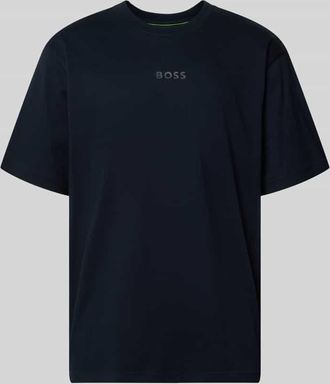 HUGO BOSS Regular Fit T-Shirt aus reiner Baumwolle Modell TEE 10 in Dunkelblau, Gr&ouml;&szlig;e XXXL