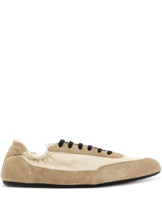 Prada Collapse suede sneakers - Neutrals