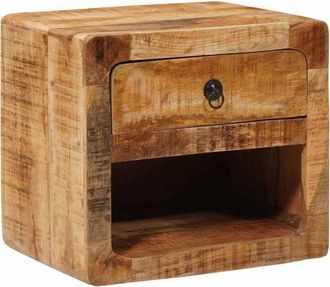 vidaXL Wall-mounted Bedside Cabinet with Drawer Brown 40 x 30 x 36 cm Vidaxl