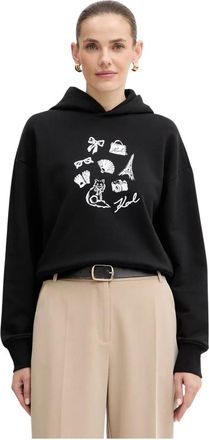 Karl Lagerfeld Mujer, Sudaderas, Negro, Talla: M