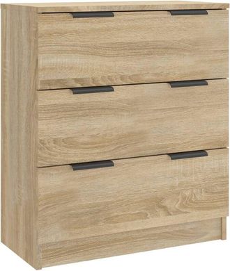 vidaXL Vidaxl - Aparador de madera contrachapada color roble Sonoma 60x30x70 cm
