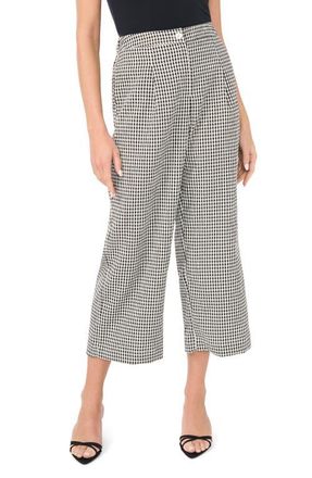 Vince Camuto Crop Straight Leg Pants in Rich Black at Nordstrom, Size Xx-Small