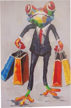 Biscottini International Cuadro &Oacute;leo Sobre La Tela Pintado A La Mano Shopping