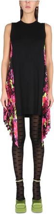 Versace Knit Dress Serie Inserti - Dames - Korte kleedjes - Zwart - S - Chiffon - Kleedjes