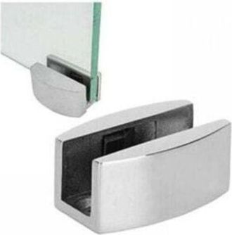 OEM Gu&iacute;as De 2 Piezas Para Puertas Correderas De Cristal, Gu&iacute;as De Rodillos De Acero Inoxidable Para Suelo Con Tope De Giro, Aptas Para Puertas De Cristal