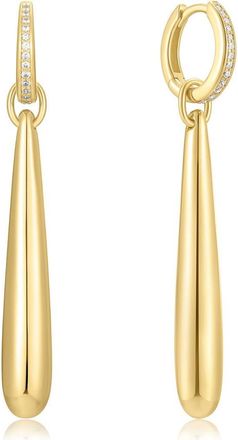 Ania Haie Elongated Droplet Earrings in Shiny Gold at Nordstrom