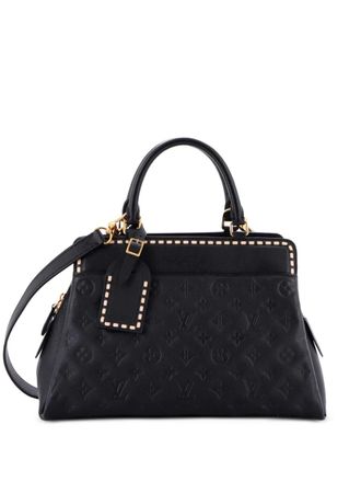 Louis Vuitton Vosges Handbag Whipstitch Monogram Empreinte Leather MM satchel - Black