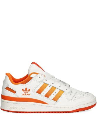 adidas Forum Low CL three-stripe leather sneakers - men - Rubber/Leather/Fabric - 11.5 - White