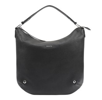 Dents Womens Azurine Leather Hobo Bag - Black - One Size