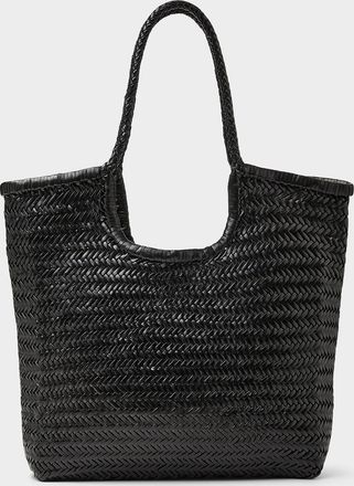 Dragon Diffusion Womens Chevron pattern braided leather bag