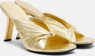 Loewe Paulas Ibiza Pebble Soft leather mules