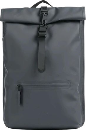 Rains Rolltop Rucksack - Heren - Rugzakken - Grijs - ONE Size - Polyester - Tassen