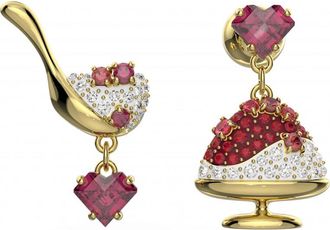 Swarovski Womens 5634707 Ladies Cariti Earrings - Gold - One Size