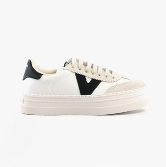 Victoria Barcelona Womens Trainers Negro - Black Leather - Size UK 4