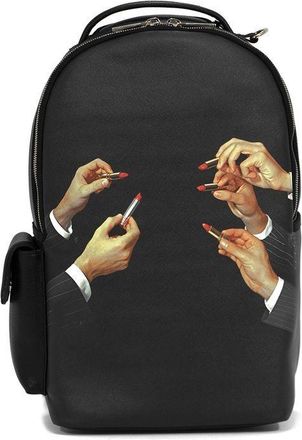 Seletti graphic print backpack - unisex - PVC/Polyester - One Size - Black