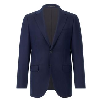 Boggi Milano Heren, Jassen, Blauw, Maat: 4XL Wol