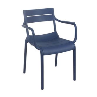 Oviala Sill&oacute;n de jard&iacute;n de pl&aacute;stico azul pac&iacute;fico