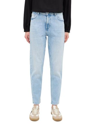 Mustang Slim-fit-Jeans MUSTANG Damen Style Brooks Relaxed Slim, Damen, Gr. 28, L&auml;nge 34, blau (200 hellblau), Denim/Jeans, 99% Baumwolle, 1% Elasthan, unifarb