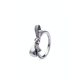 Pandora Brilliant Bow Ring - female - Pandora - Rings - Gray - 52 MM - Accessories