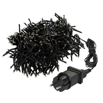 ECD Germany Luces de navidad 768 LEDs 5,5m blanco c&aacute;lido interior/exterior IP44