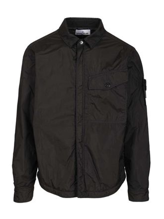 Stone Island Lightweight Hooded Jacket Giacche Nero-Uomo