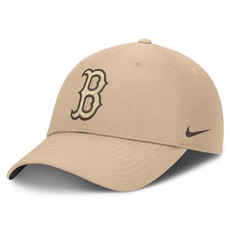 Nike Boston Red Sox Club Nike Mens Dri-FIT MLB Adjustable Hat in Brown | NB020GT5BQ-YPH