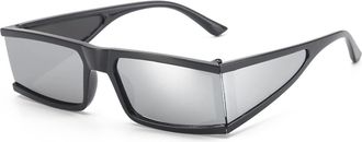 Generic Small Frame Mens and For Womens Square Sunglasses, Holiday Sports Beach Glasses (Color : A, Size : Medium)