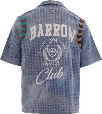Barrow Mens Bowling Shirt Light Blue Main Cotton; Insert Cotton