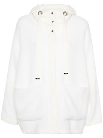 Herno Resort jacket - women - Polyamide/Virgin Wool/Polyester/Elastane/Cotton/Polyester/Goose Down - OS - White