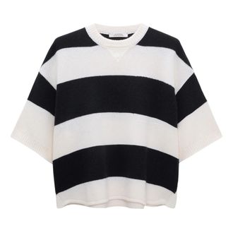 Dorothee Schumacher Dorothee Schumacher, Round-neck Knitwear, female, Multicolor, Size: XS Modern Statements Pullover