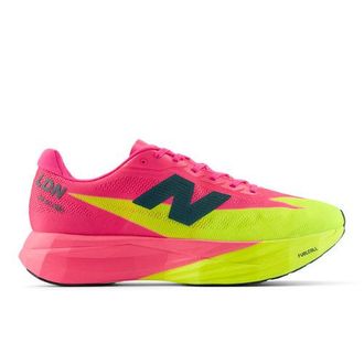 New Balance Womens FuelCell SuperComp Elitev5 in Pink/Green Synthetic, size 4.5 Narrow