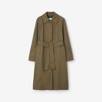 Burberry Long Gabardine Car Coat