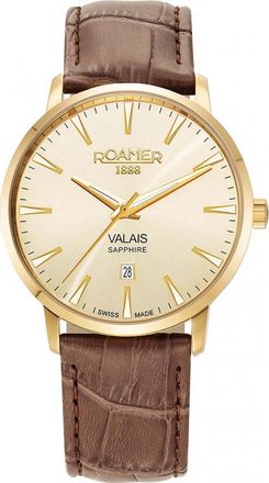 Roamer 988833-48-35-05 Mens Valais Watch and Strap Gift Set - Gold - One Size