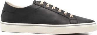Brunello Cucinelli Metallic-Eyelet Lace-Up Sneakers - Heren - Sneakers - Zwart - 42 EU - Leer - Schoenen