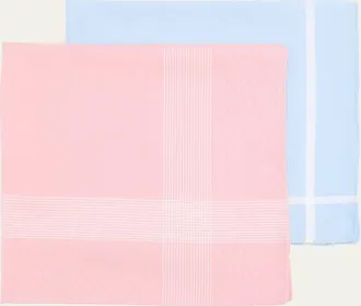 Simonnot Godard Mens 2-Pack Egyptian Cotton Handkerchiefs, Boxed Gift Set