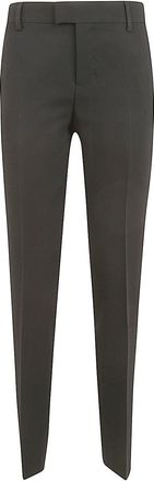 Ami Paris Mid-rise Crepe Tapered-leg Trousers