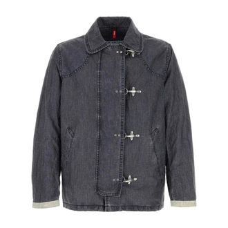 Fay Denim Jackets, male, Blue, Size: XL 4 Ganci Jacket