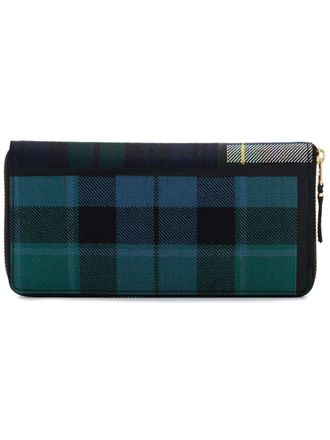 Comme Des Garçons tartan-print wool wallet - unisex - Wool - One Size - Green
