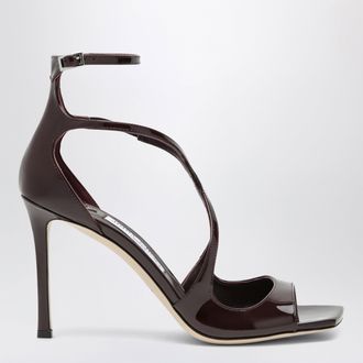 Jimmy Choo London Sandali Azia in pelle verniciata rosso intenso