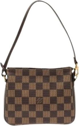 Louis Vuitton Pre-owned Damier Pouch - Dames - Vintage Mini Tas - Bruin - ONE Size - Vintage