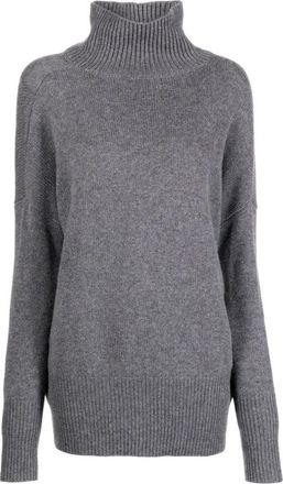 Lisa Yang Coltrui Sweater - Dames - Cashmere truien - Grijs - S - Kasjmier - Truien & Vesten